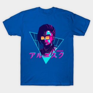 Aesthetic Retrowave synthwave  Girl (Arniisk) T-Shirt